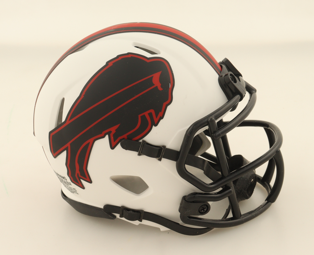 James Cook Signed Bills Lunar Eclipse Alternate Speed Mini Helmet (Beckett) at PristineAuction.com James Cook Signed Bills Lunar Eclipse Alternate Speed Mini Helmet (Beckett) at PristineAuction.com