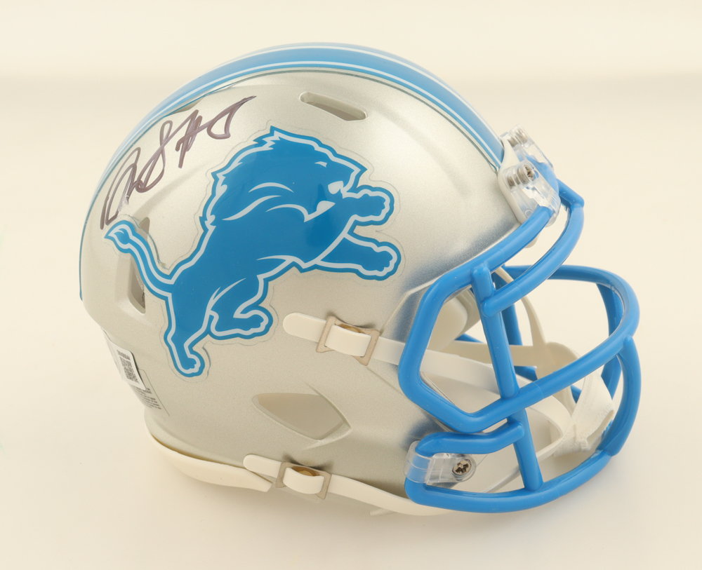 David Montgomery Signed Lions Speed Mini Helmet (Beckett) at PristineAuction.com David Montgomery Signed Lions Speed Mini Helmet (Beckett) at PristineAuction.com