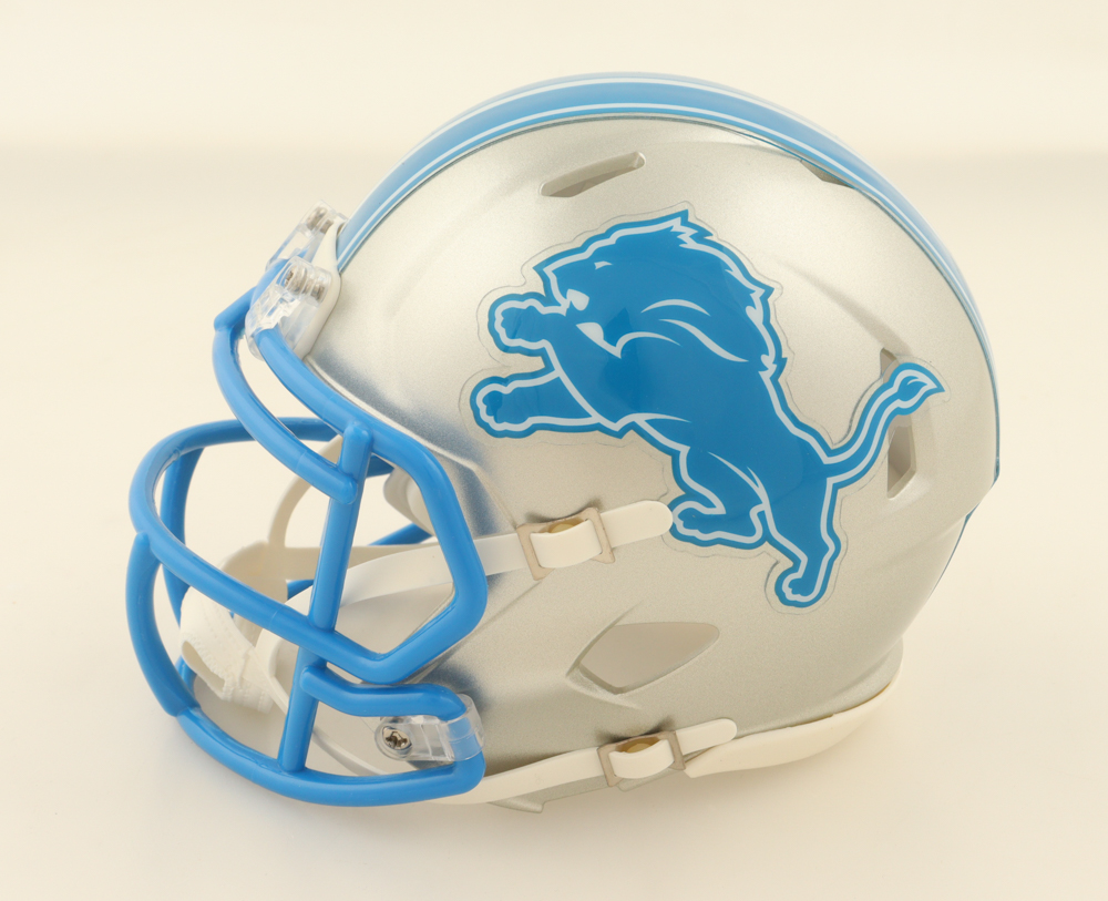 David Montgomery Signed Lions Speed Mini Helmet (Beckett) at PristineAuction.com David Montgomery Signed Lions Speed Mini Helmet (Beckett) at PristineAuction.com