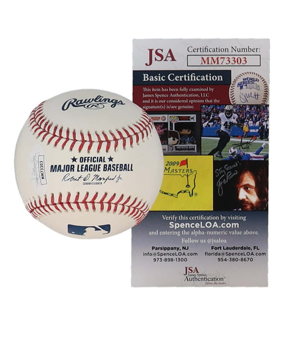 Adam Haseley Signed OML Baseball Inscribed "1st Rd" (JSA) at PristineAuction.com Adam Haseley Signed OML Baseball Inscribed "1st Rd" (JSA) at PristineAuction.com