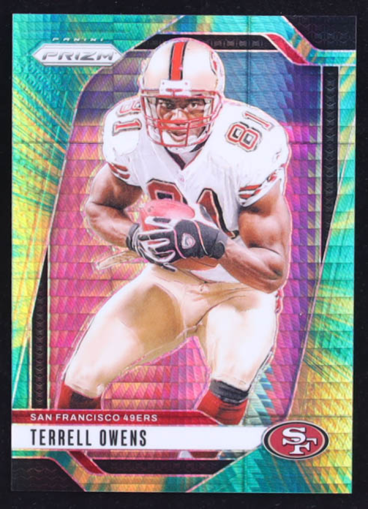 Terrell Owens 2024 Panini Prizm Prizms Hyper #257 #025/180