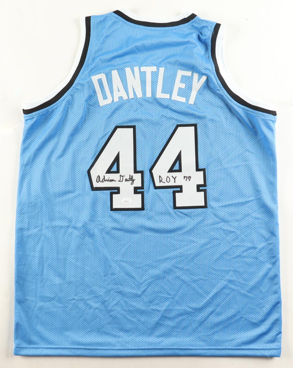 Adrian Dantley Signed Jersey Inscribed "ROY 77" (JSA) at PristineAuction.com Adrian Dantley Signed Jersey Inscribed "ROY 77" (JSA) at PristineAuction.com
