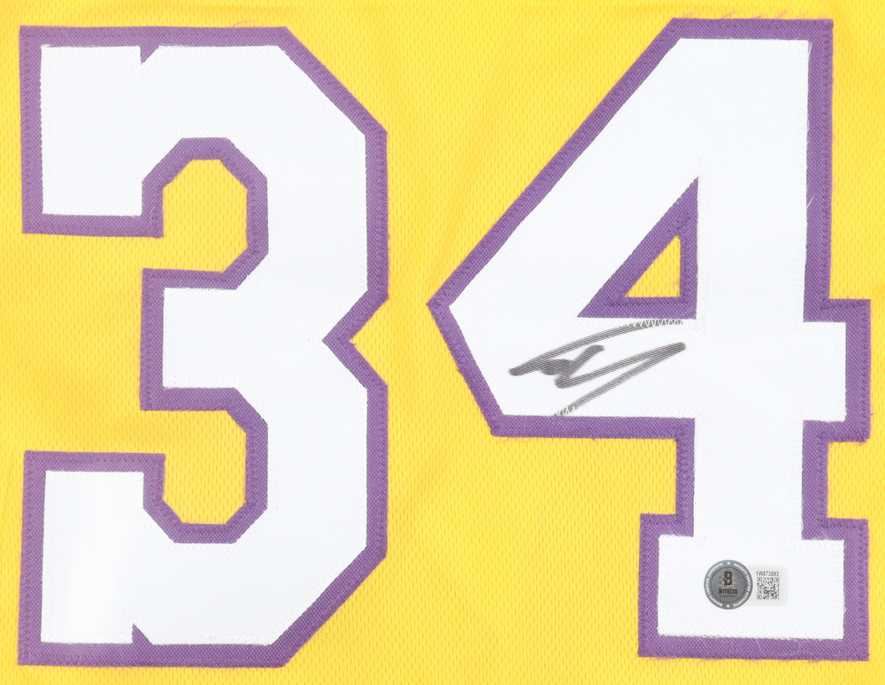 Shaquille O'Neal Signed Jersey (Beckett) at PristineAuction.com Shaquille O'Neal Signed Jersey (Beckett) at PristineAuction.com