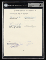 Pete Rose Signed "Banned from Baseball" Document (BAS) at PristineAuction.com