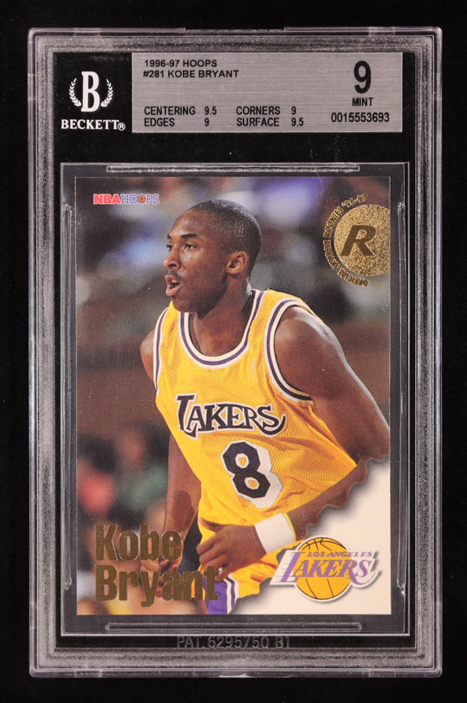 Kobe Bryant 1996-97 Hoops #281 RC (BGS 9) at PristineAuction.com Kobe Bryant 1996-97 Hoops #281 RC (BGS 9) at PristineAuction.com