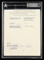 Pete Rose Signed "Banned from Baseball" Document (BAS) at PristineAuction.com