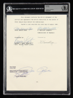 Pete Rose Signed "Banned from Baseball" Document (BAS) at PristineAuction.com