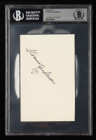 Florence Henderson Signed Index Card With Heart Sketch (BGS) at PristineAuction.com