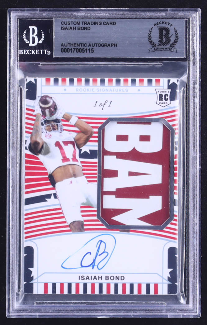 Isaiah Bond Signed Custom Trading Card #1/1 (BGS) at PristineAuction.com Isaiah Bond Signed Custom Trading Card #1/1 (BGS) at PristineAuction.com