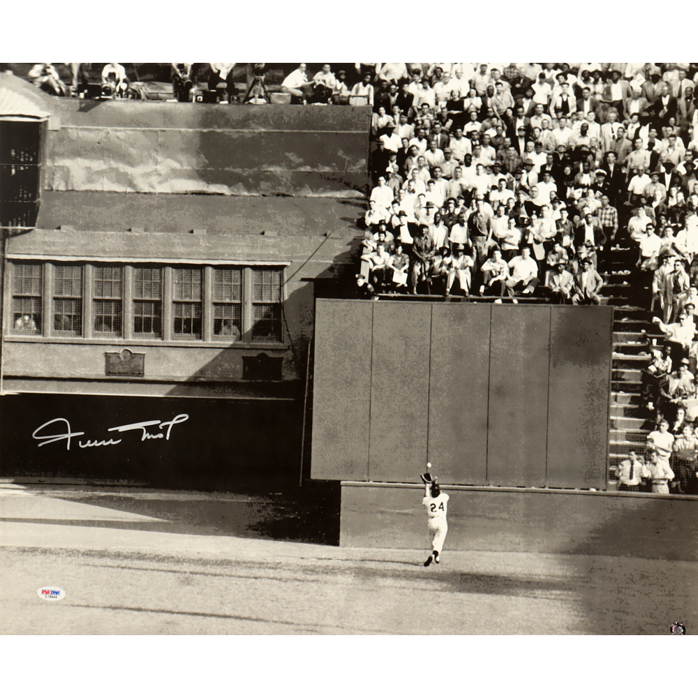 Willie Mays Signed Giants 20x24 Photo (PSA & Say Hey) at PristineAuction.com