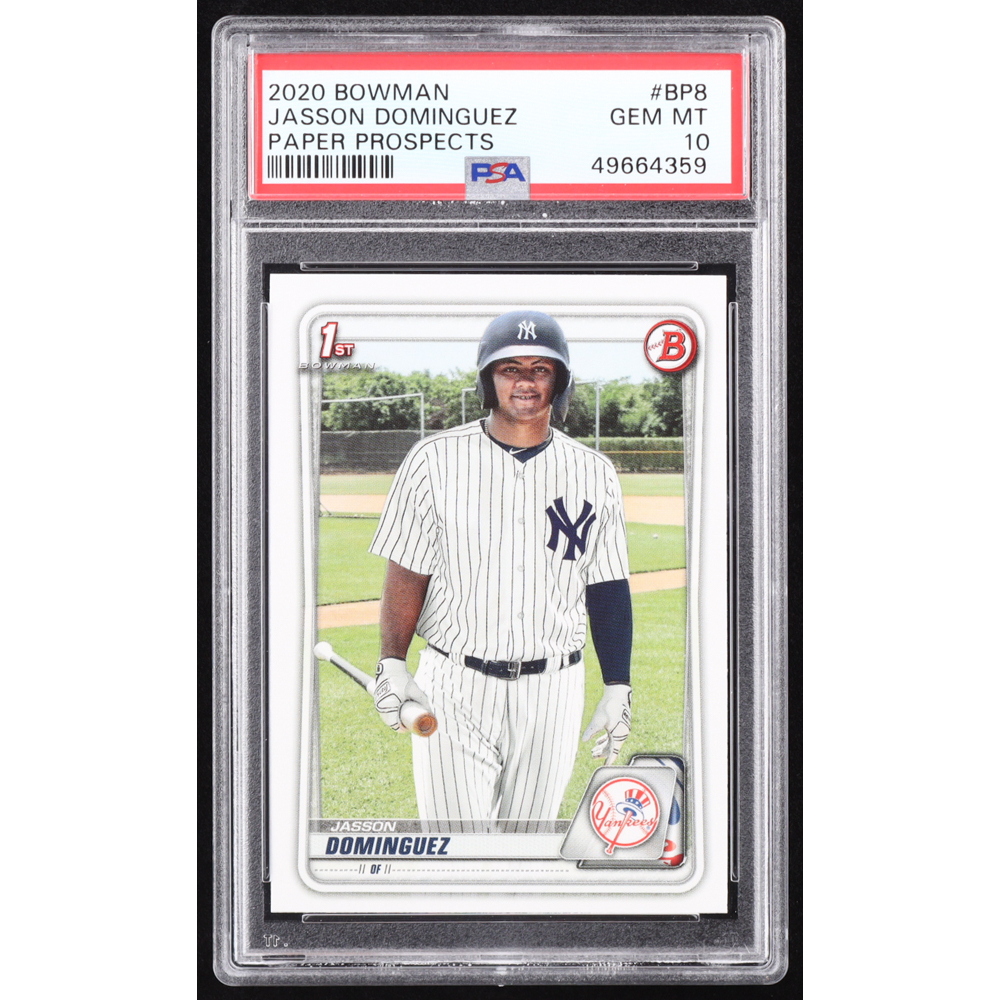 Jasson Dominguez 2020 Bowman Prospects #BP8 RC (PSA 10) at PristineAuction.com