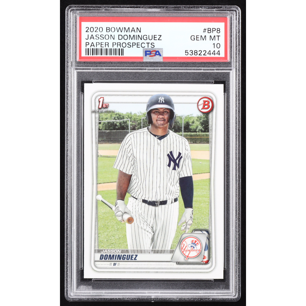 Jasson Dominguez 2020 Bowman Prospects #BP8 RC (PSA 10) at PristineAuction.com