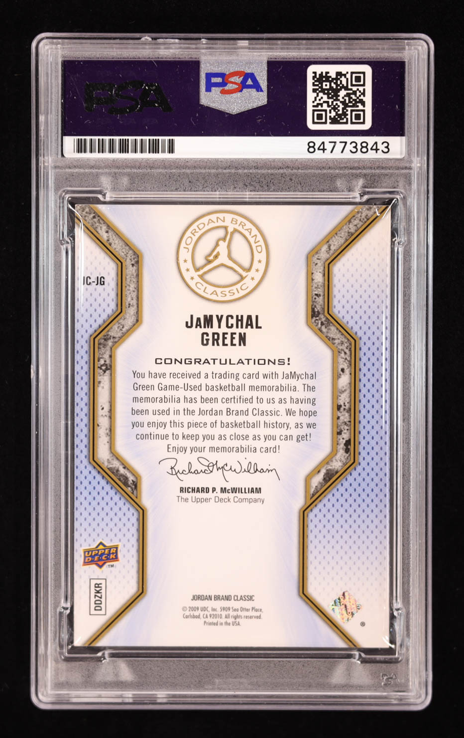 JaMychal Green Signed 2012-13 SP Authentic Jordan Brand Classic Jerseys 09 #GR RC (PSA) at PristineAuction.com JaMychal Green Signed 2012-13 SP Authentic Jordan Brand Classic Jerseys 09 #GR RC (PSA) at PristineAuction.com