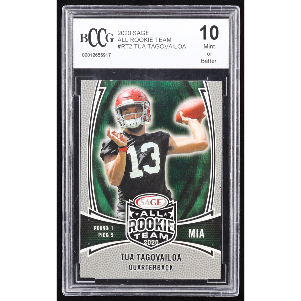 Tua Tagovailoa 2020 SAGE All Rookie Team #RT2 RC (BCCG 10) at PristineAuction.com