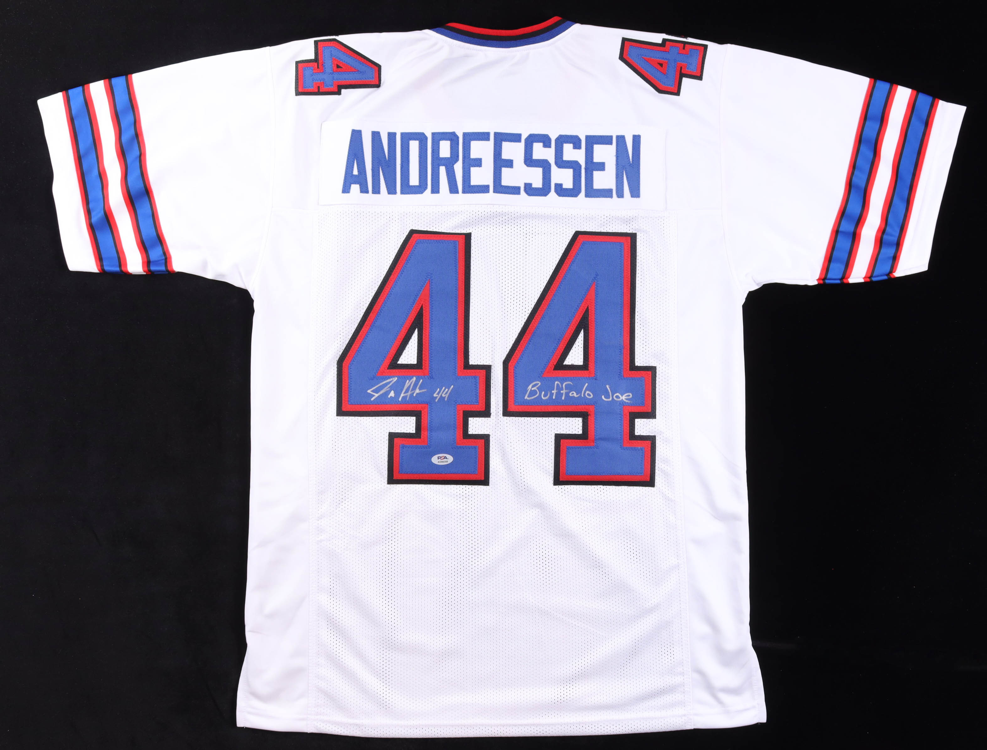 Joe Andreessen Signed Jersey Inscribed "Buffalo Joe" (PSA) at PristineAuction.com Joe Andreessen Signed Jersey Inscribed "Buffalo Joe" (PSA) at PristineAuction.com