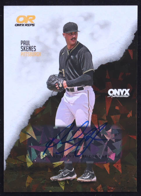 Paul Skenes 2024 Onyx Rips Autographs RC #/465 at PristineAuction.com Paul Skenes 2024 Onyx Rips Autographs RC #/465 at PristineAuction.com