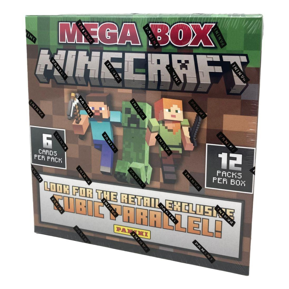 2024 Panini Minecraft Trading Card Mega Box with (12) Packs at PristineAuction.com