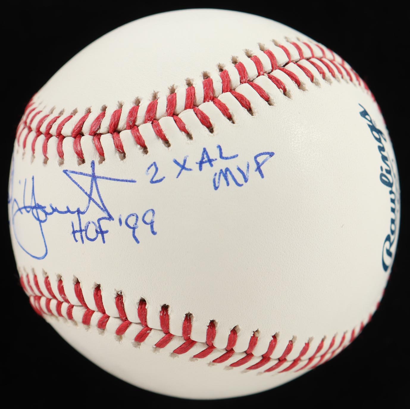 Robin Yount Signed OML Baseball Inscribed "HOF '99", "3142 Hits", "#19 Retired" & "2x AL MVP" (Beckett) at PristineAuction.com Robin Yount Signed OML Baseball Inscribed "HOF '99", "3142 Hits", "#19 Retired" & "2x AL MVP" (Beckett) at PristineAuction.com