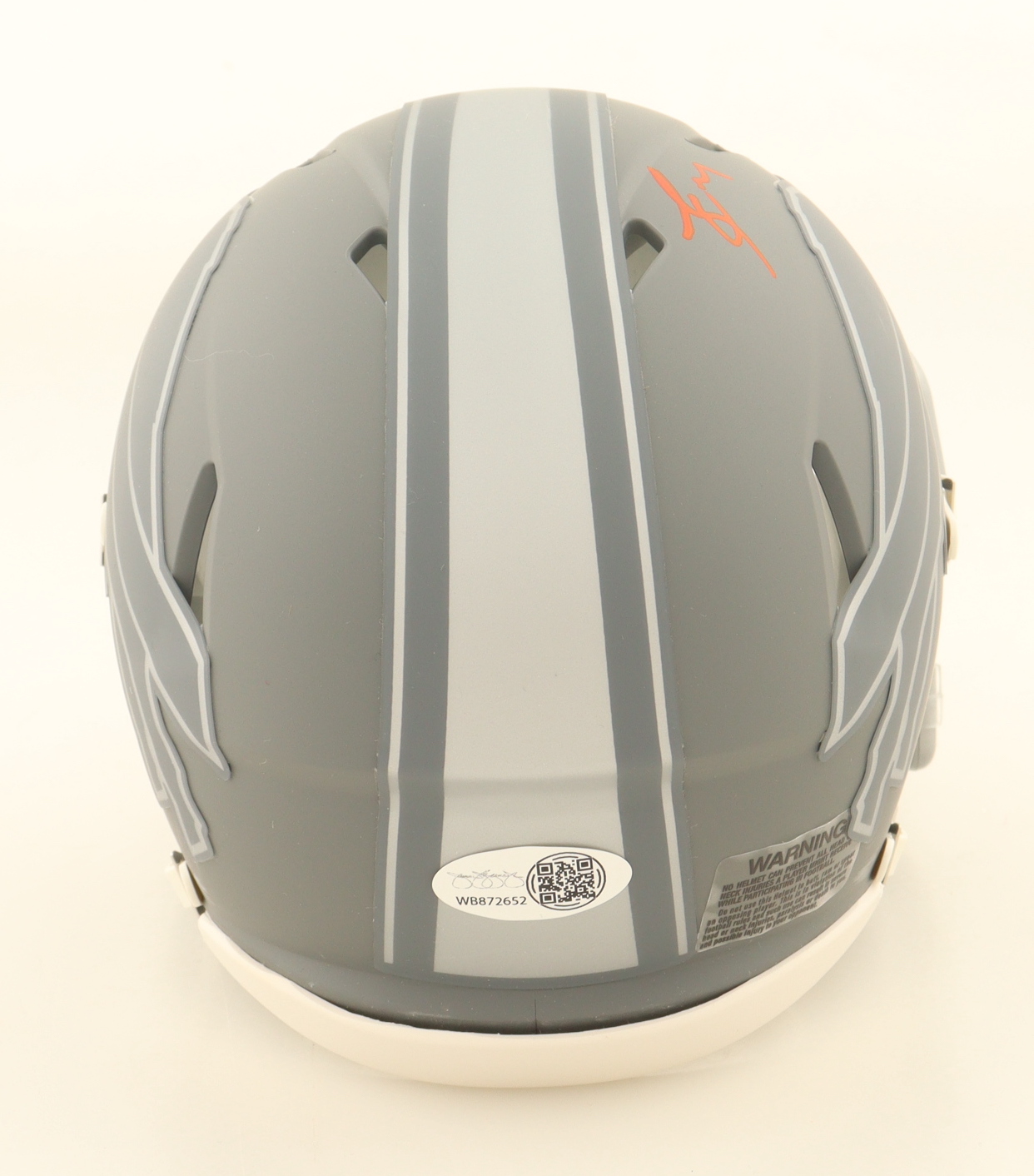 James Cook Signed Bills Slate Alternate Speed Mini Helmet (JSA) at PristineAuction.com James Cook Signed Bills Slate Alternate Speed Mini Helmet (JSA) at PristineAuction.com