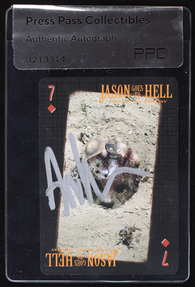 Ari Lehman Signed "Friday the 13th: Jason Goes To Hell" Playing Card (PPC) at PristineAuction.com Ari Lehman Signed "Friday the 13th: Jason Goes To Hell" Playing Card (PPC) at PristineAuction.com