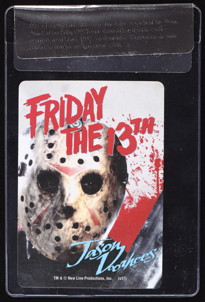 Ari Lehman Signed "Friday the 13th: Jason Goes To Hell" Playing Card (PPC) at PristineAuction.com Ari Lehman Signed "Friday the 13th: Jason Goes To Hell" Playing Card (PPC) at PristineAuction.com