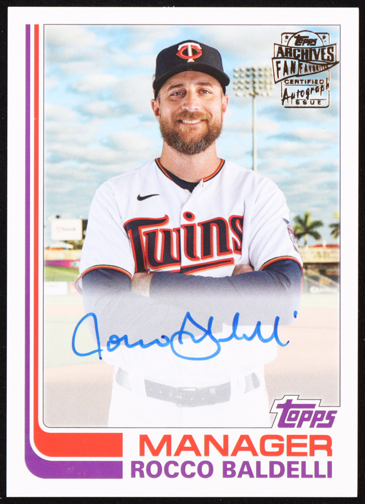 Rocco Baldelli 2021 Topps Archives Fan Favorites Autographs #FFARB at PristineAuction.com Rocco Baldelli 2021 Topps Archives Fan Favorites Autographs #FFARB at PristineAuction.com