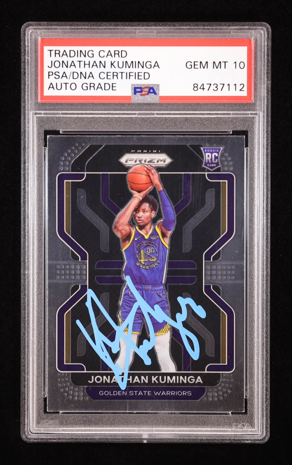 Jonathan Kuminga Signed 2021 Panini Prizm #307 RC (PSA | Auto 10) at PristineAuction.com Jonathan Kuminga Signed 2021 Panini Prizm #307 RC (PSA | Auto 10) at PristineAuction.com