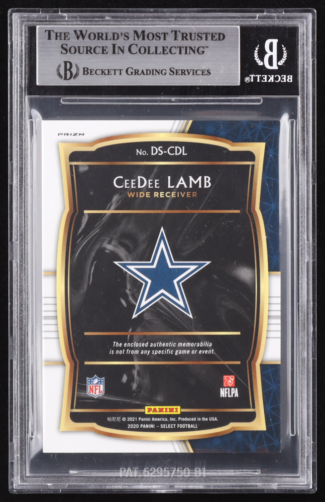 CeeDee Lamb 2020 Select Draft Selections Memorabilia Prizm Red #7 RC (BGS 8.5) at PristineAuction.com CeeDee Lamb 2020 Select Draft Selections Memorabilia Prizm Red #7 RC (BGS 8.5) at PristineAuction.com