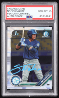 Noelvi Marte Signed 2019 Bowman Chrome Prospects #BCP97 RC (PSA | Auto 10) at PristineAuction.com
