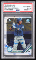 Noelvi Marte Signed 2019 Bowman Chrome Prospects #BCP97 RC (PSA) at PristineAuction.com