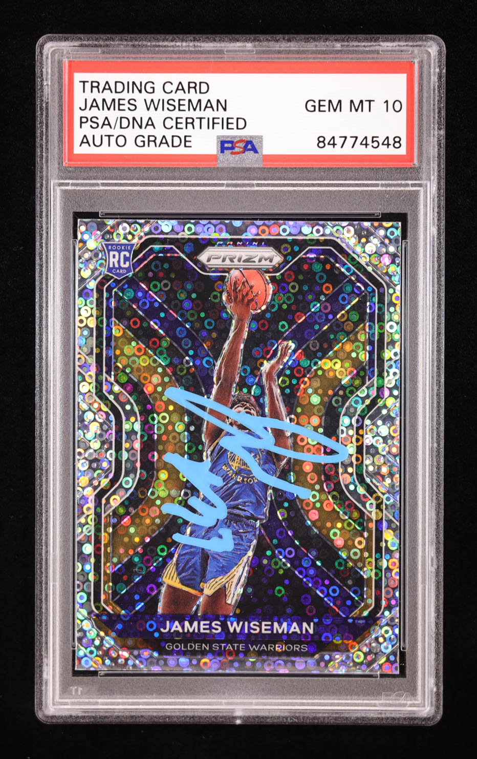 James Wiseman Signed 2020-21 Panini Prizm Disco #268 RC (PSA | Auto Grade 10) at PristineAuction.com James Wiseman Signed 2020-21 Panini Prizm Disco #268 RC (PSA | Auto Grade 10) at PristineAuction.com