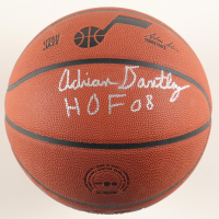 Adrian Dantley Signed Jazz Logo NBA Basketball Inscribed "HOF 08" (Schwartz) at PristineAuction.com