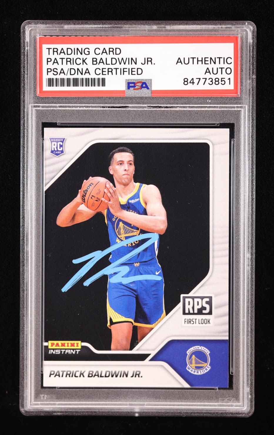 Patrick Baldwin Jr. Signed 2022-23 Panini Instant RPS First Look #RPS25 RC (PSA) at PristineAuction.com Patrick Baldwin Jr. Signed 2022-23 Panini Instant RPS First Look #RPS25 RC (PSA) at PristineAuction.com
