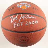 Bob McAdoo Signed Knicks Logo Basketball Inscribed "HOF 2000" (Schwartz) at PristineAuction.com