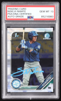 Noelvi Marte Signed 2019 Bowman Chrome Prospects #BCP97 RC (PSA | Auto 10) at PristineAuction.com