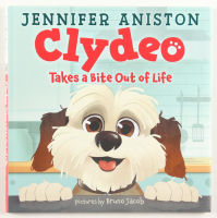 Jennifer Aniston Signed "Clydeo Takes a Bite Out of Life" Hardcover Book (JSA) at PristineAuction.com