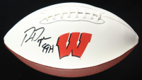 Ron Dayne Signed Badgers Logo Football Inscribed "99H' (Schwartz) at PristineAuction.com
