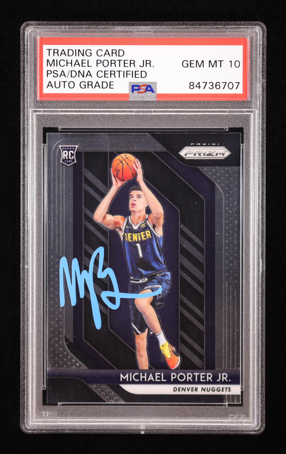 Michael Porter Jr. Signed 2018-19 Panini Prizm #32 RC (PSA | Auto Grade 10) at PristineAuction.com Michael Porter Jr. Signed 2018-19 Panini Prizm #32 RC (PSA | Auto Grade 10) at PristineAuction.com