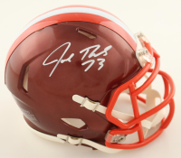 Joe Thomas Signed Browns Flash Alternate Speed Mini Helmet (Schwartz) at PristineAuction.com