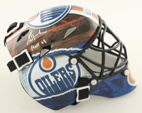 Grant Fuhr Signed Oilers Mini Goalie Mask Inscribed "HOF '03" (Schwartz) at PristineAuction.com