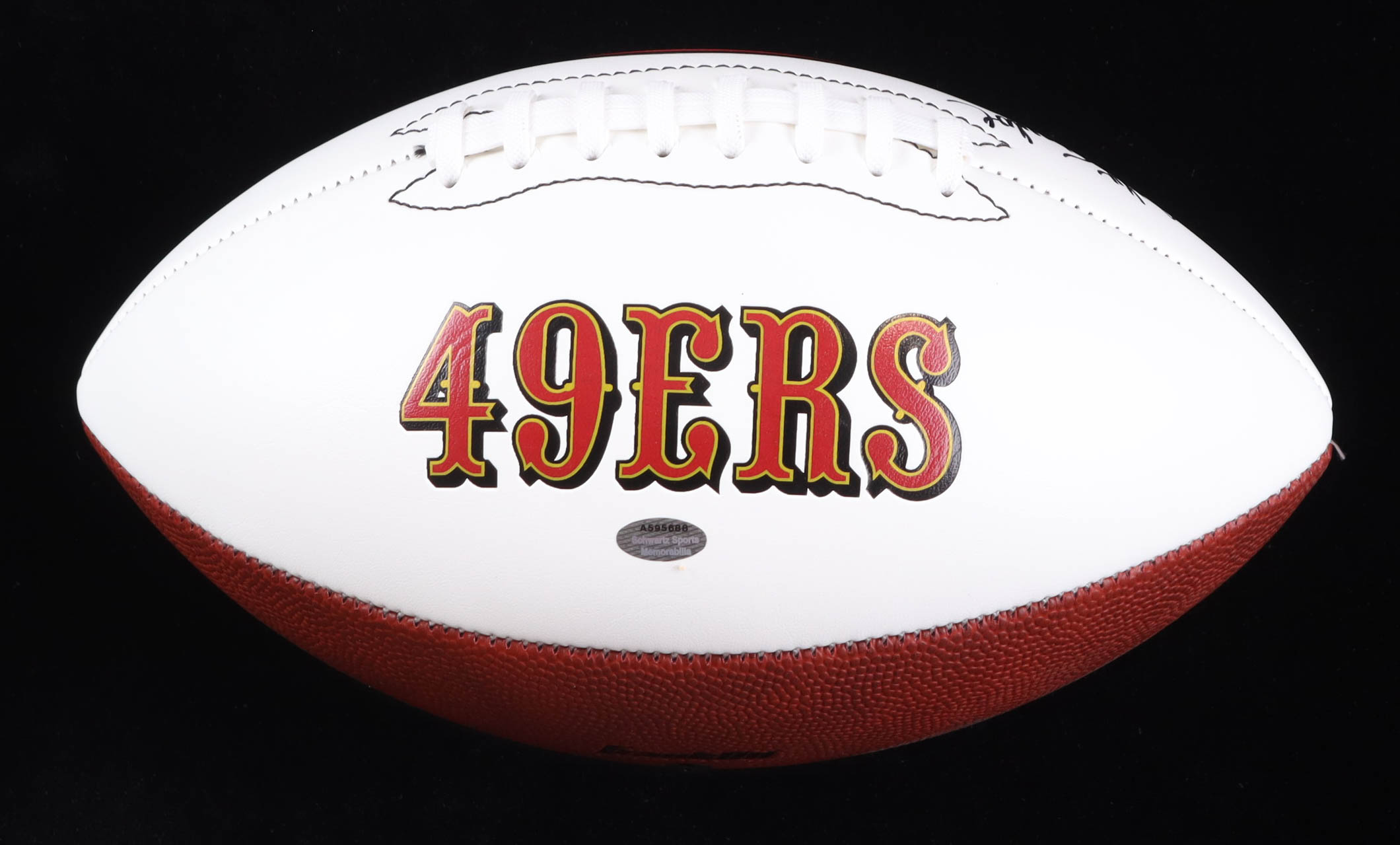 John Taylor Signed 49ers Logo Football (Schwartz) at PristineAuction.com John Taylor Signed 49ers Logo Football (Schwartz) at PristineAuction.com