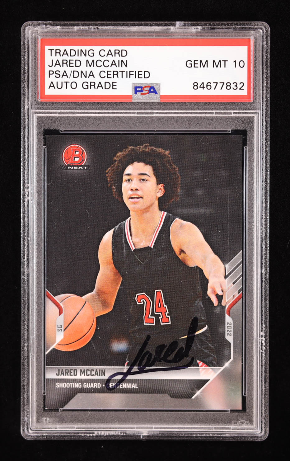 Jared McCain Signed 2022 Bowman Next #15 (PSA| Auto Grade 10) at PristineAuction.com Jared McCain Signed 2022 Bowman Next #15 (PSA| Auto Grade 10) at PristineAuction.com