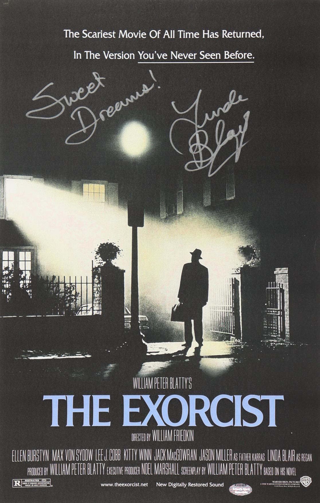 Linda Blair Signed "The Exorcist" 11x17 Photo Inscribed "Sweet Dreams!" (Schwartz) at PristineAuction.com Linda Blair Signed "The Exorcist" 11x17 Photo Inscribed "Sweet Dreams!" (Schwartz) at PristineAuction.com