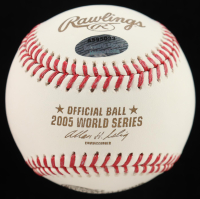 Jermaine Dye Signed 2005 World Series Baseball Inscribed "05 WS MVP" (Schwartz) at PristineAuction.com