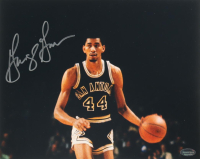 George Gervin Signed Spurs 8x10 Photo (Schwartz) at PristineAuction.com