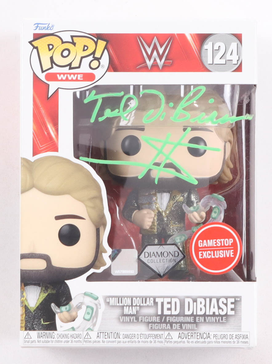 Ted DiBiase Signed "WWE" #124 "Million Dollar Man" Ted DiBiase Funko Pop! Vinyl Figure (Schwartz) at PristineAuction.com Ted DiBiase Signed "WWE" #124 "Million Dollar Man" Ted DiBiase Funko Pop! Vinyl Figure (Schwartz) at PristineAuction.com