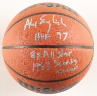 Alex English Signed NBA Basketball with Multiple Career Stat Inscriptions (Schwartz) at PristineAuction.com