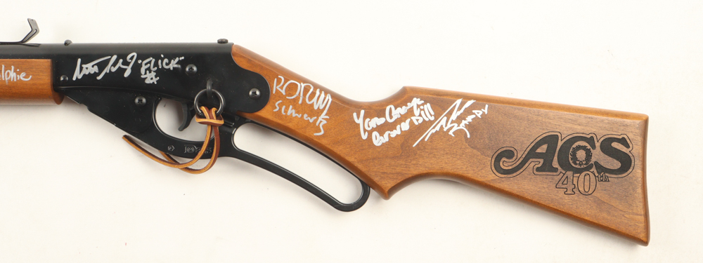 "A Christmas Story" Daisy Red Ryder BB Gun Cast-Signed by (6) with Peter Billingsley, Scott Schwartz, R.D. Robb, Ian Petrella with Character Name Inscriptions (Beckett) at PristineAuction.com "A Christmas Story" Daisy Red Ryder BB Gun Cast-Signed by (6) with Peter Billingsley, Scott Schwartz, R.D. Robb, Ian Petrella with Character Name Inscriptions (Beckett) at PristineAuction.com