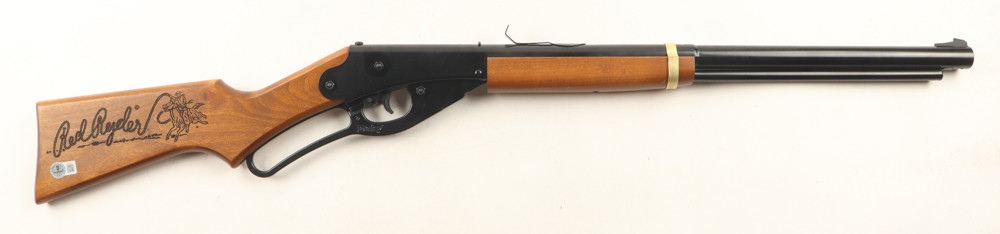 "A Christmas Story" Daisy Red Ryder BB Gun Cast-Signed by (6) with Peter Billingsley, Scott Schwartz, R.D. Robb, Ian Petrella with Character Name Inscriptions (Beckett) at PristineAuction.com "A Christmas Story" Daisy Red Ryder BB Gun Cast-Signed by (6) with Peter Billingsley, Scott Schwartz, R.D. Robb, Ian Petrella with Character Name Inscriptions (Beckett) at PristineAuction.com