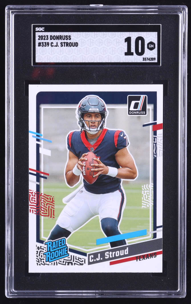 CJ Stroud 2023 Donruss #339 RR RC (SGC 10) at PristineAuction.com CJ Stroud 2023 Donruss #339 RR RC (SGC 10) at PristineAuction.com